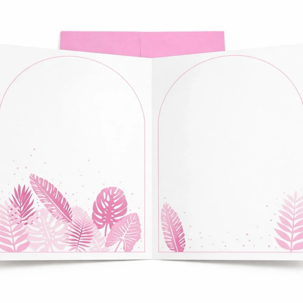 Pink Flamingo Party Invitation Card